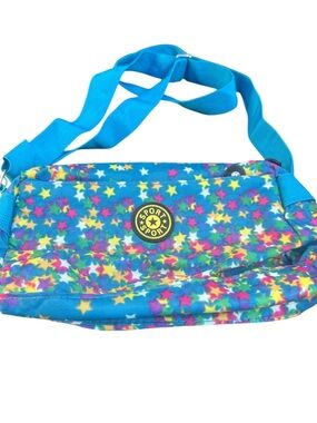 Sporto Turquoise Star-Print Adjustable Strap Crossbody Bag